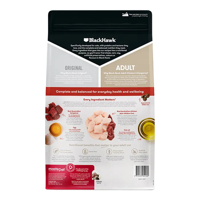 Black Hawk – Adult Cat – Chicken & Kangaroo