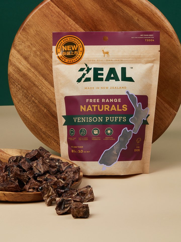Zeal – Free Range Naturals – Venison Puffs - Barkn Bargains