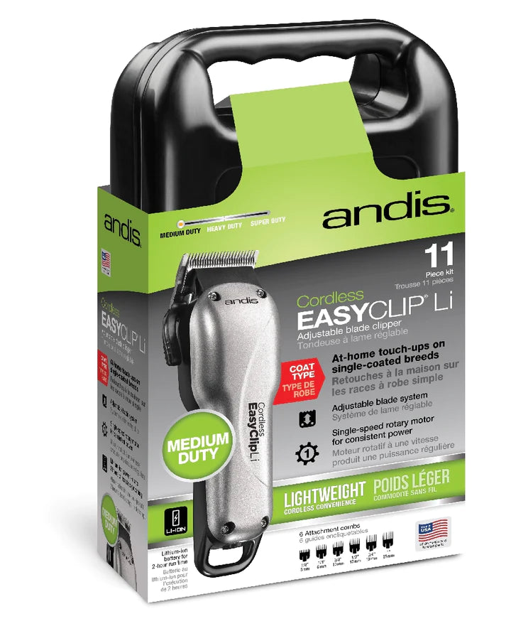 Andis – Clipper – EasyClip – Li Cord/Cordless – Silver