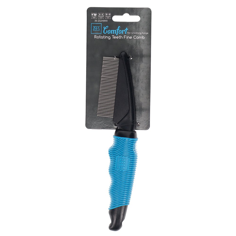 ZeeZ – Comfort – Rotating Teeth Fine Comb