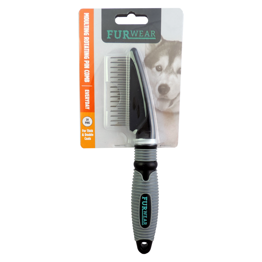 Furwear – Everyday – Moulting Rotating Pin Comb – 29 Pins