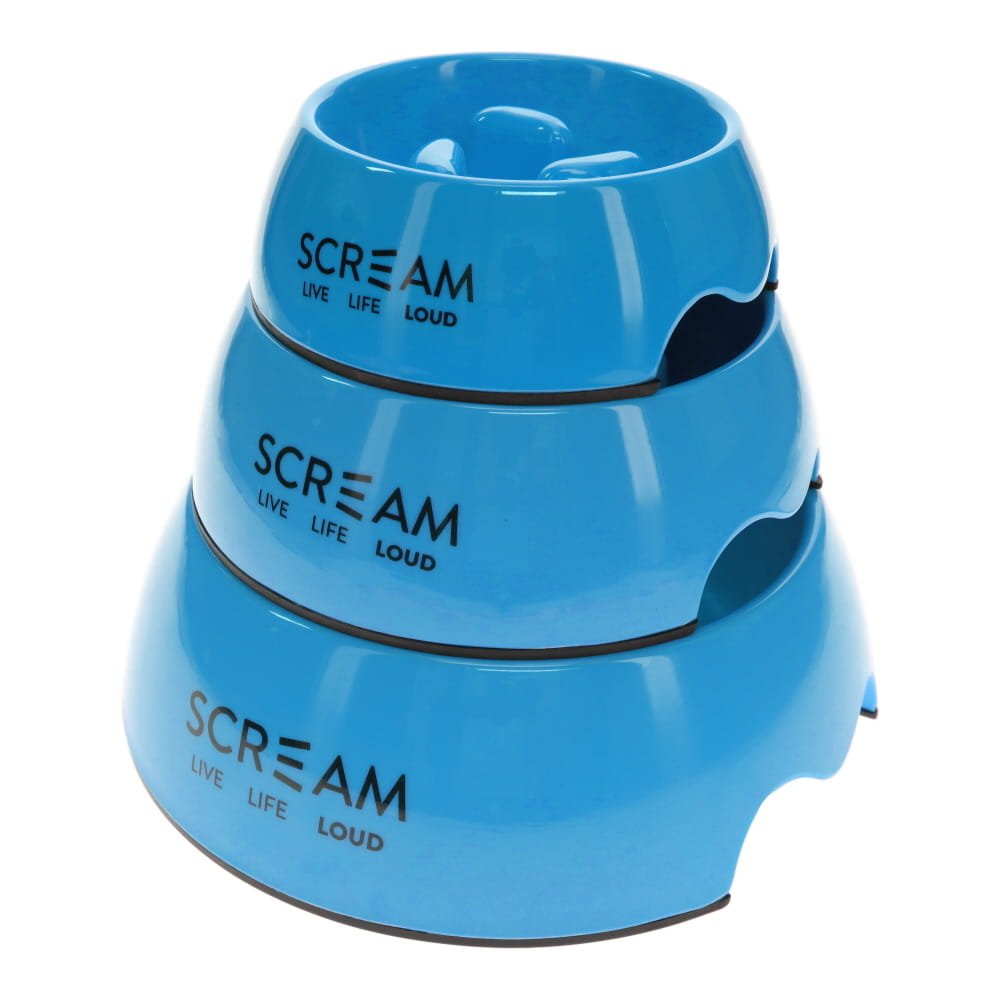 Scream – Round Slow Down Pillar Bowl – Loud Blue