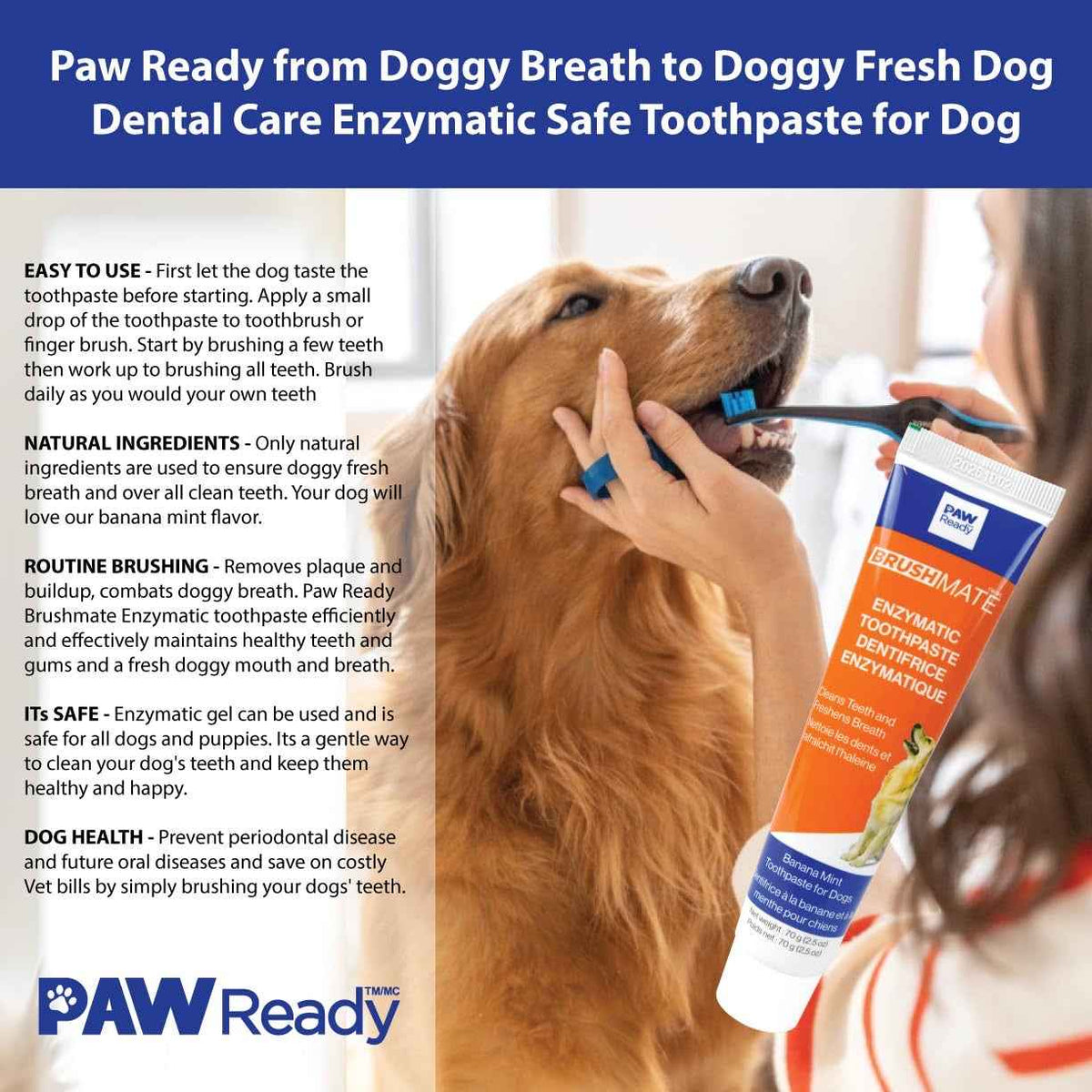 Paw Ready – BrushMate – Enzymatic Toothpaste
