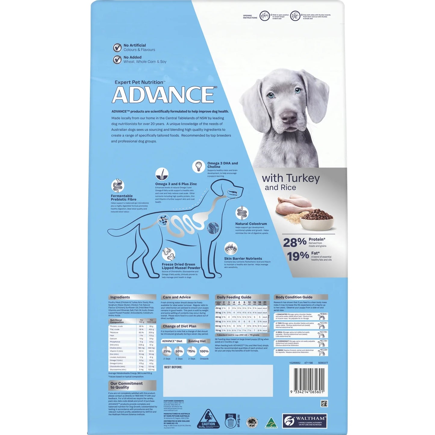 Advance – Puppy – Sensitive Skin & Digestion – Large Breed