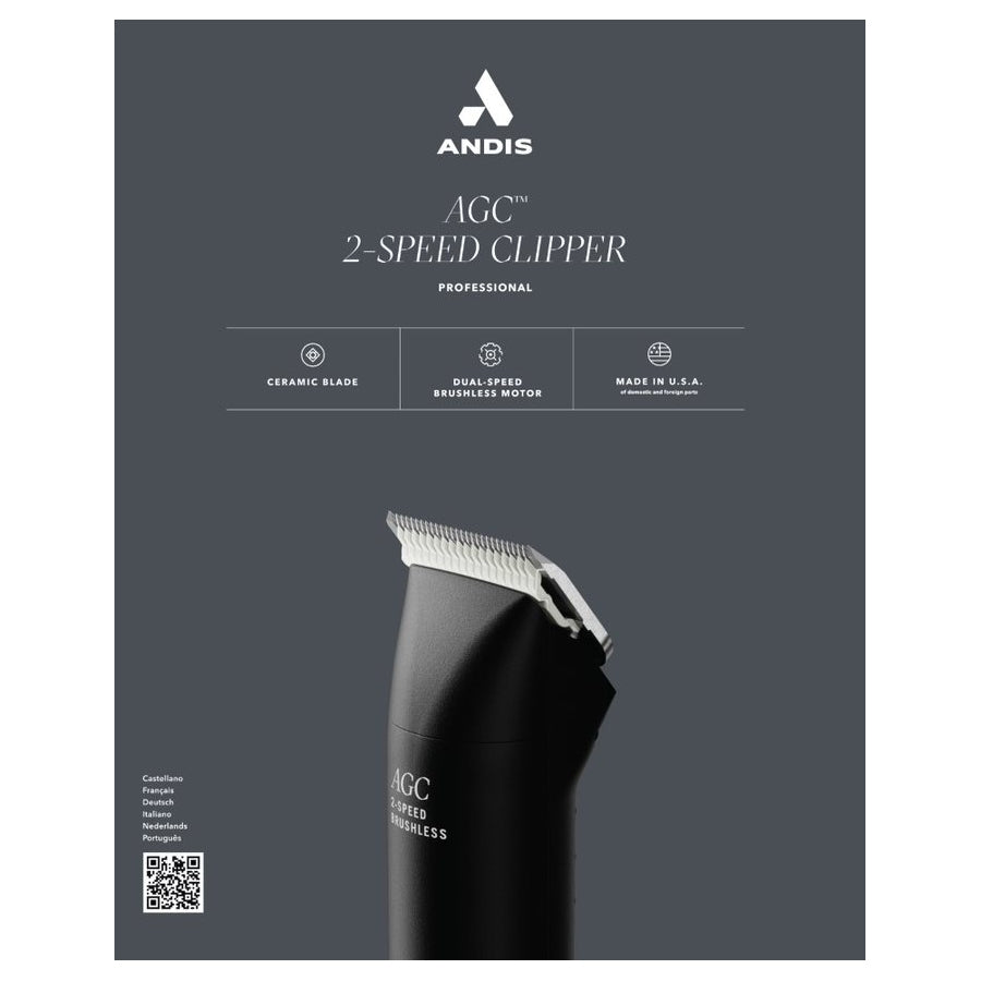 Andis – Clipper – AGC – 2-Speed – Black