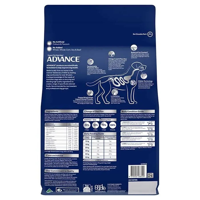 Advance – Adult Dog – Medium Breed - Healthy Weight