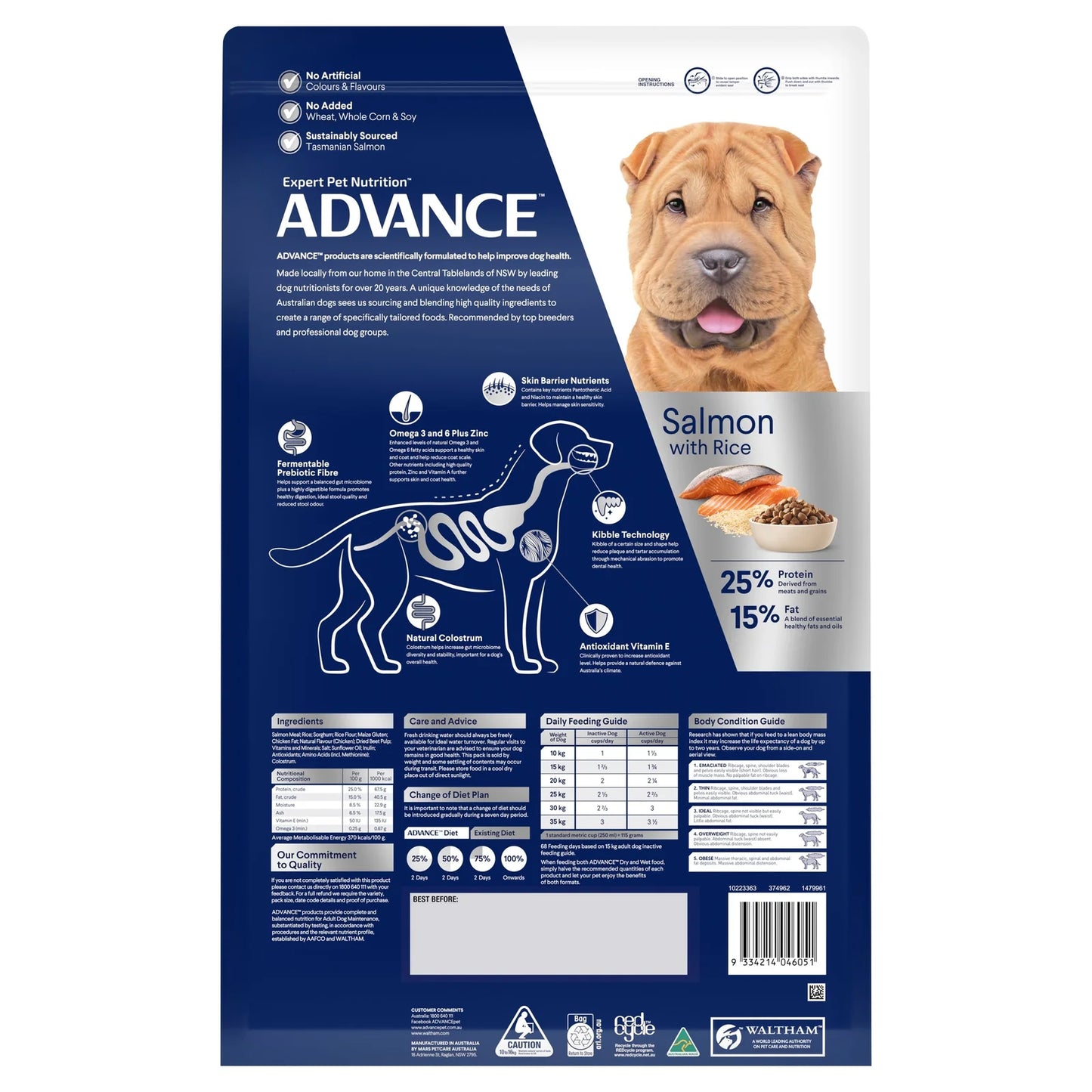 Advance – Adult Dog – Sensitive Skin & Digestion – All Breed