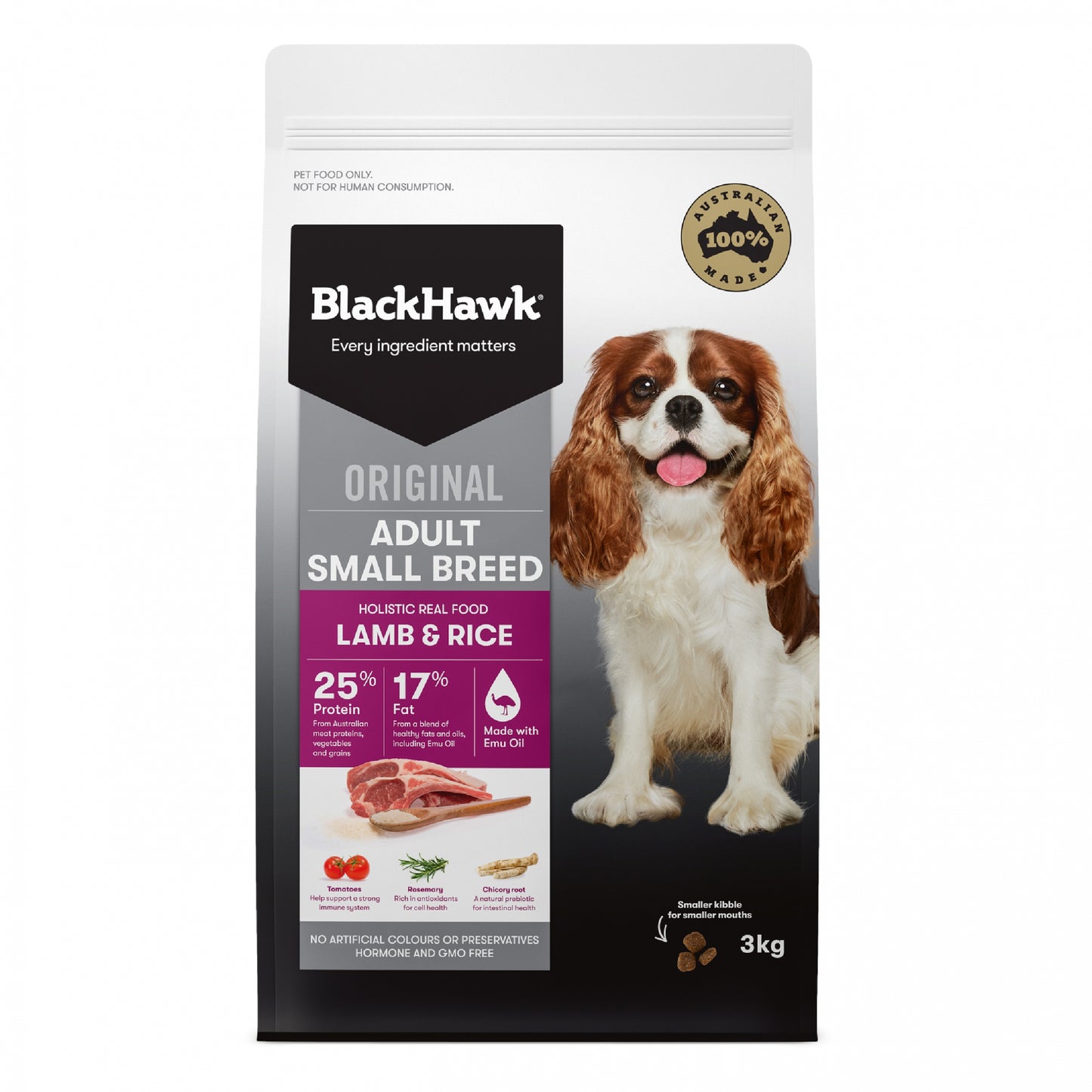 Black Hawk – Adult Dog – Small Breed – Lamb & Rice