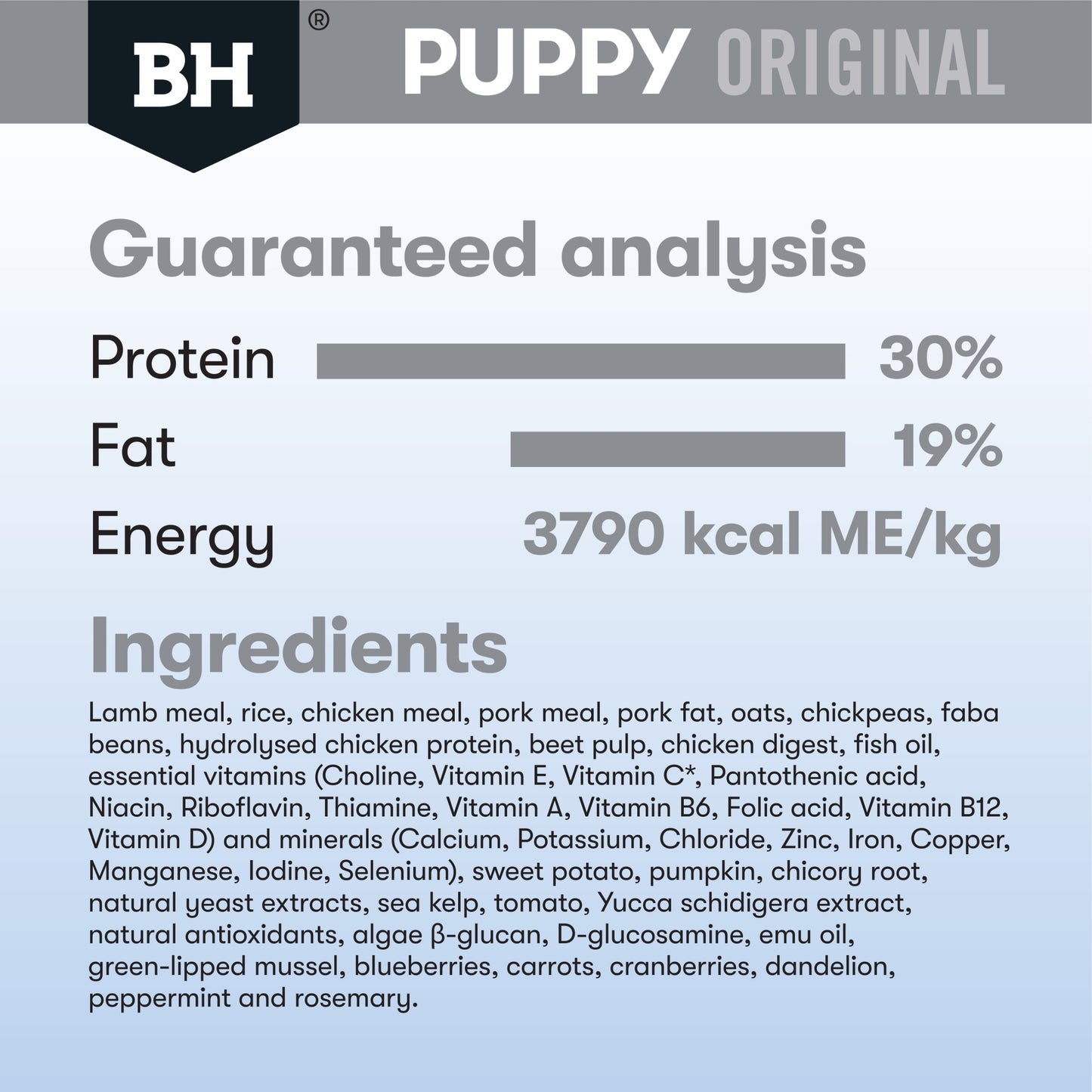 Black Hawk – Puppy – Medium Breed – Lamb & Rice