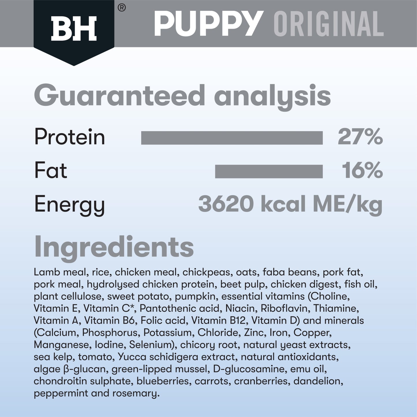 Black Hawk – Puppy – Large Breed – Chicken & Rice