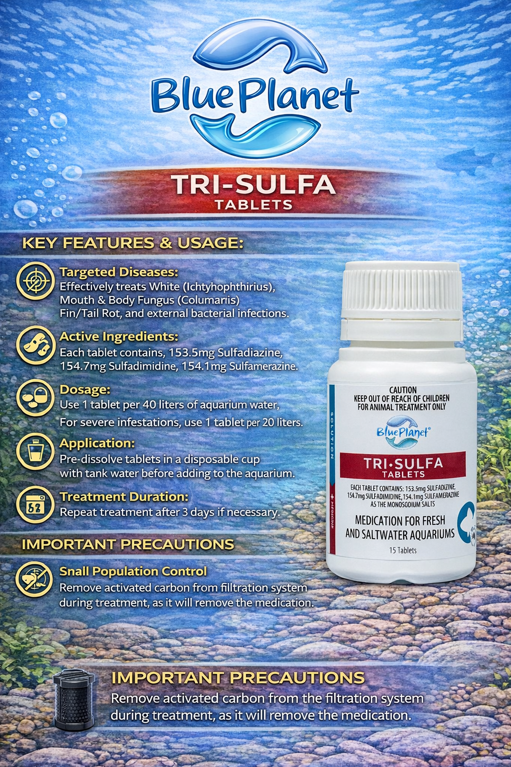 Blue Planet – Tri Sulfa Tablets