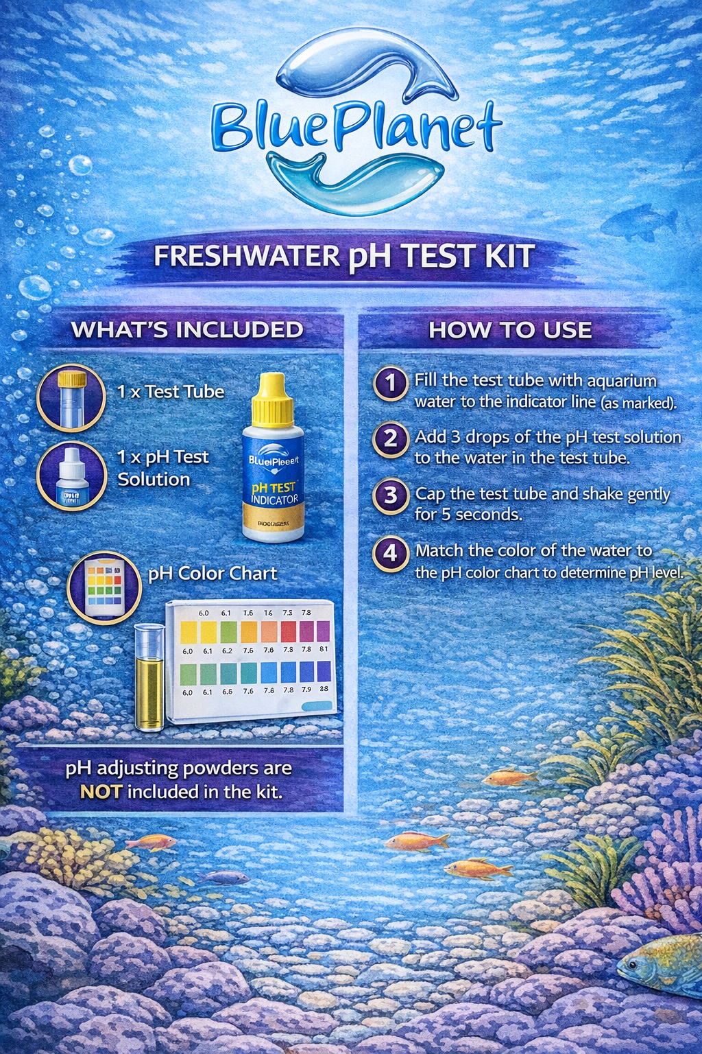 Blue Planet – Freshwater PH Test Kit