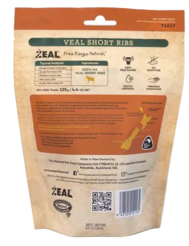 Zeal – Free Range Naturals – Veal Short Ribs