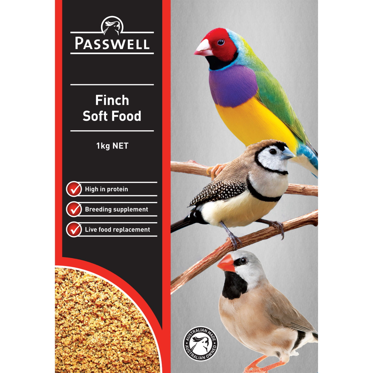 Passwell – Finch Soft Food (Red Enhancer) – SPECIAL ORDER