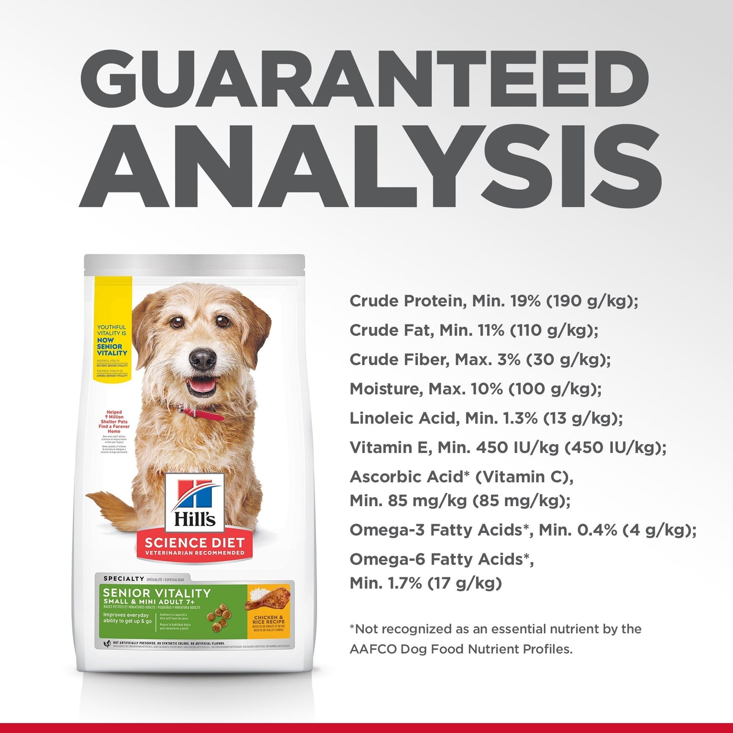 Hill’s – Science Diet – Adult Dog (7+) – Senior Vitality – Small & Mini