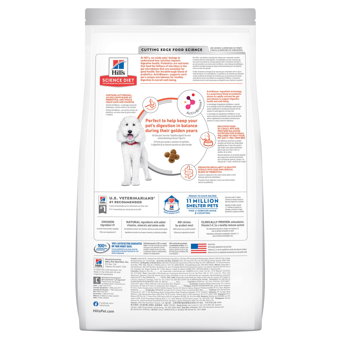 Hill’s – Science Diet – Adult Dog (7+) – Perfect Digestion – Small Bites