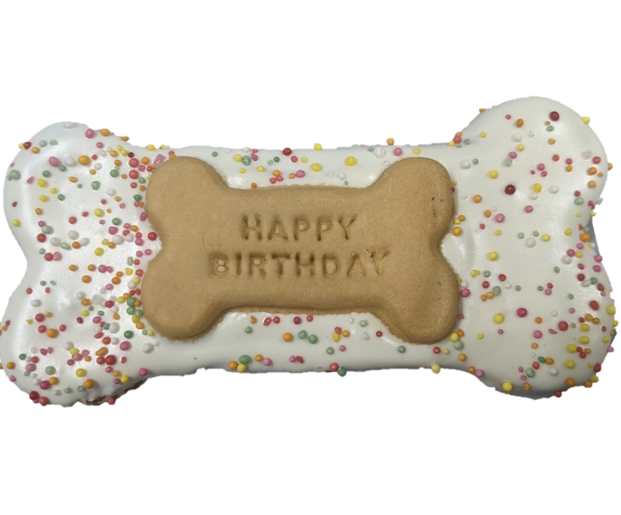Huds And Toke – Happy Birthday Bone Cookie – Pink