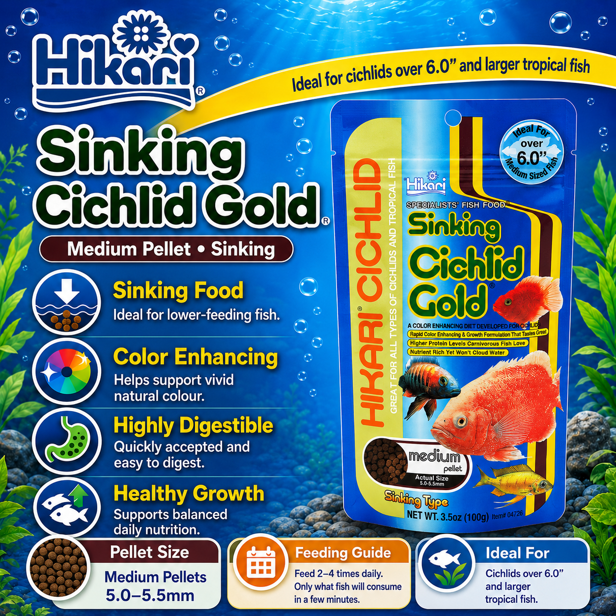 Hikari – Cichlid Gold – Sinking