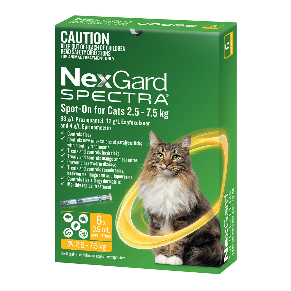 NexGard SPECTRA – Spot-On for Cats 2.5 – 7.5kg