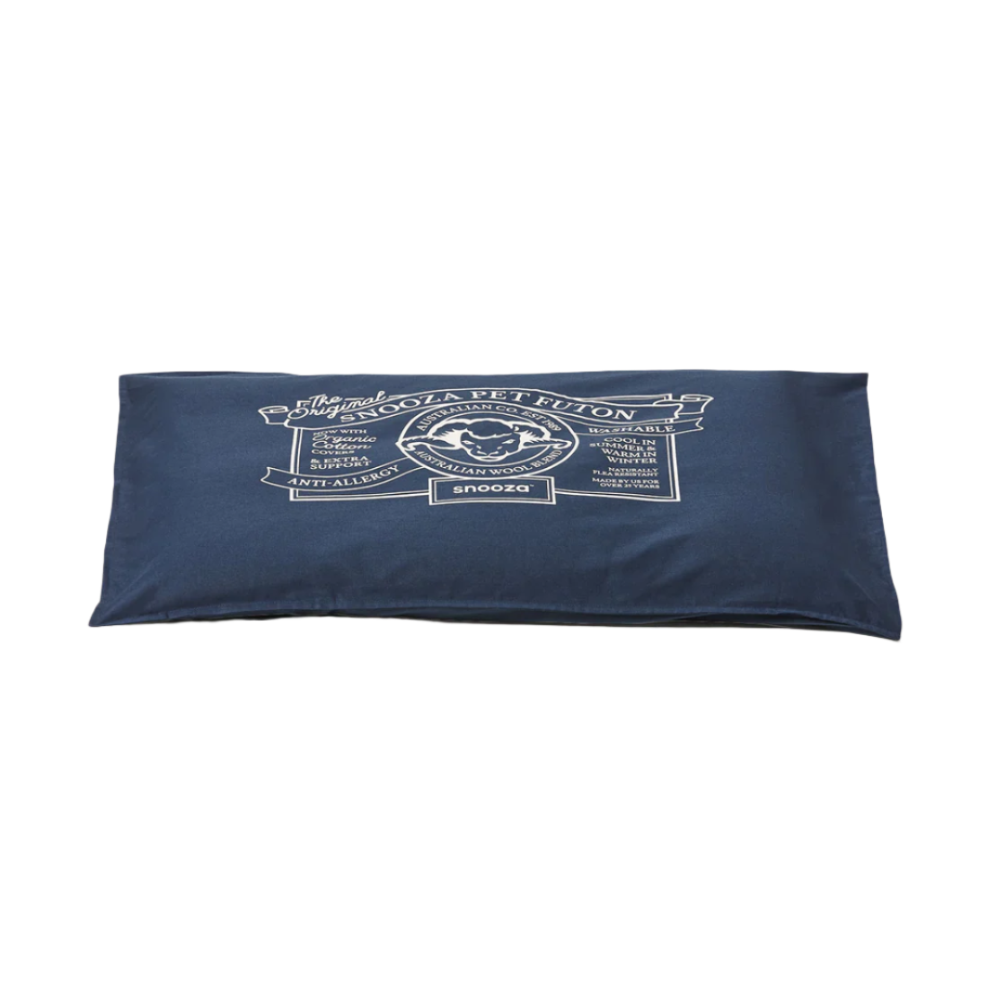 Snooza – Organic Futon Replacement Cover – Blue