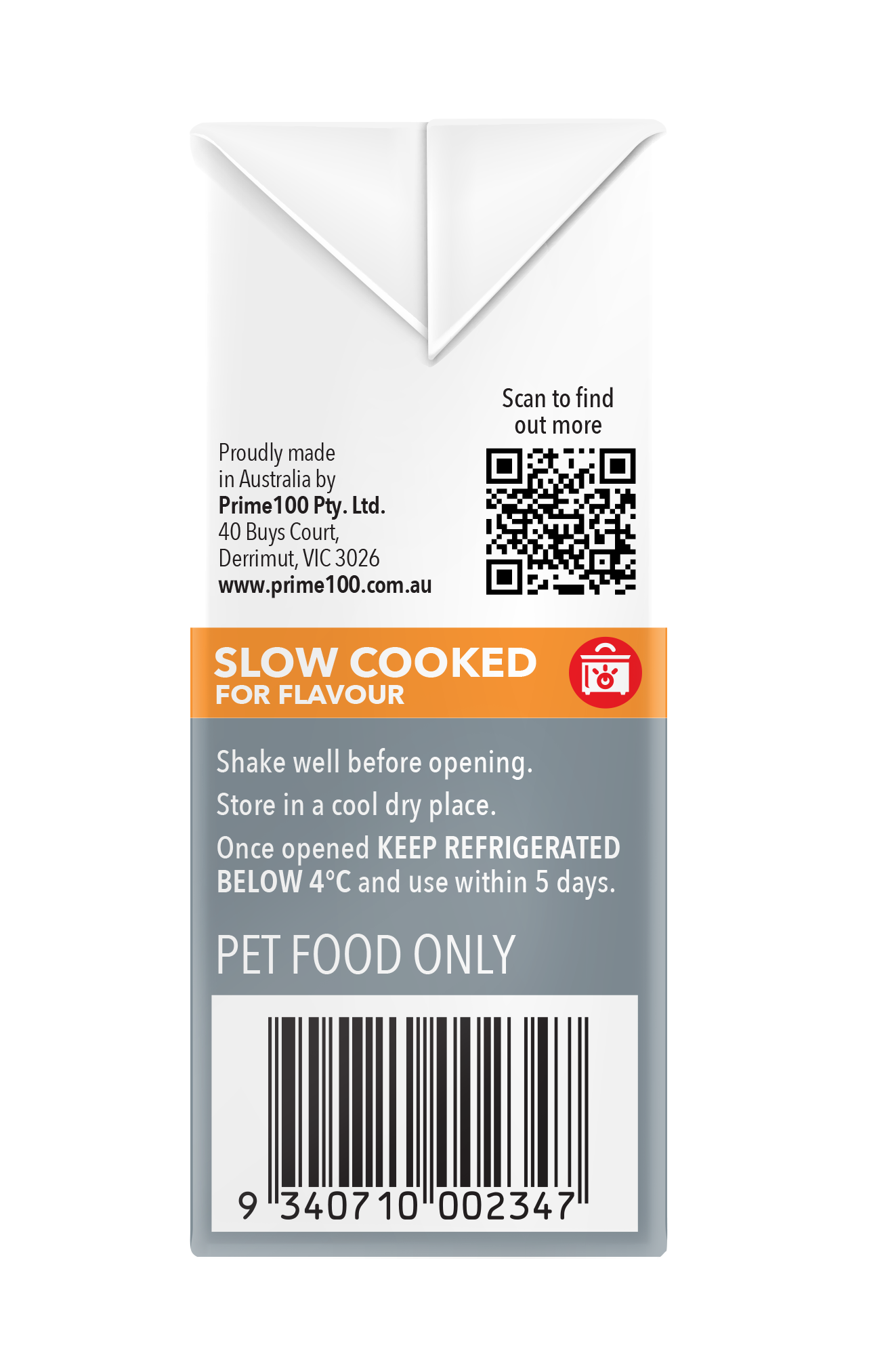Prime100 – SPD Slow Cooked – Kangaroo & Pumpkin