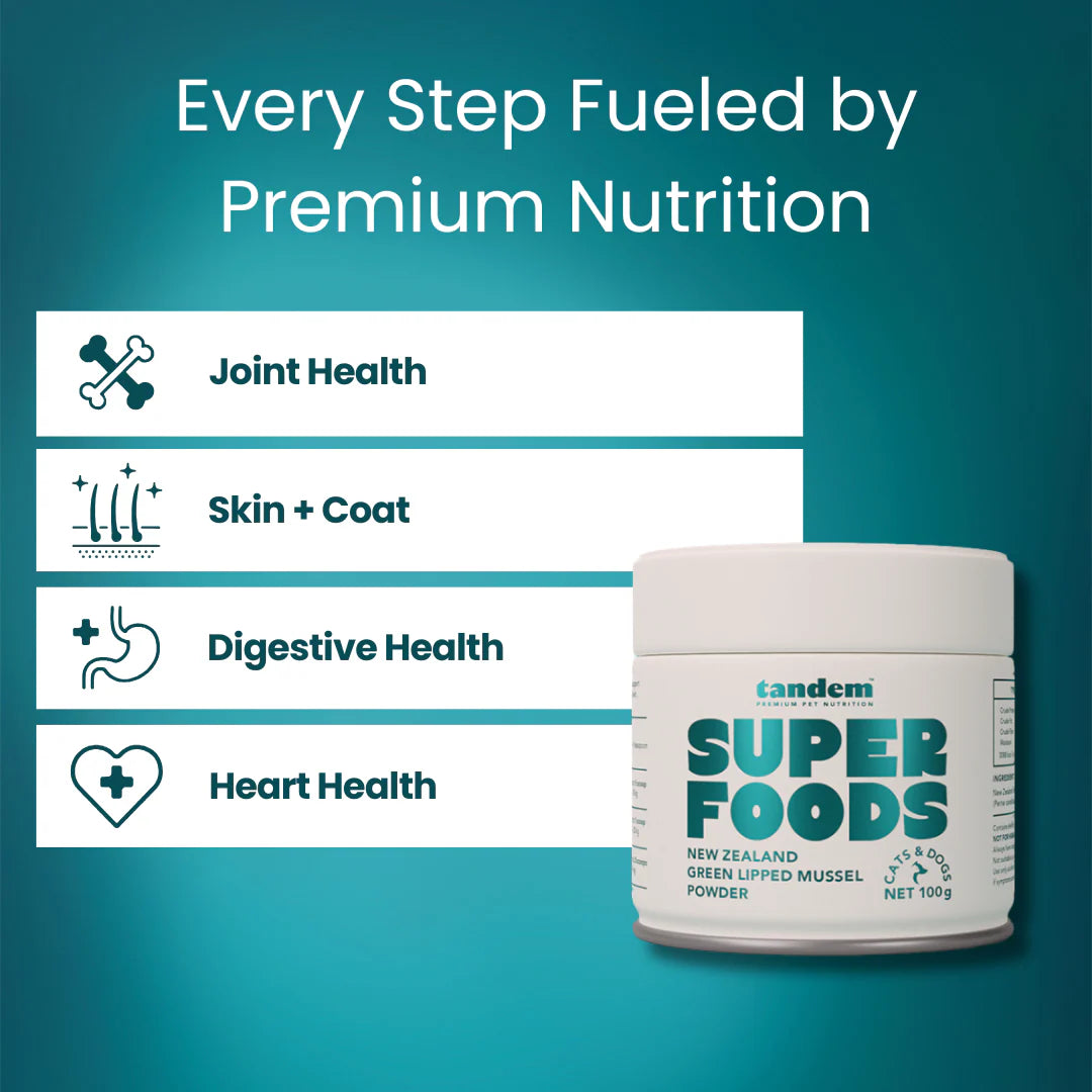 Tandem – Super Foods – New Zealand Green Lipped Mussel Powder