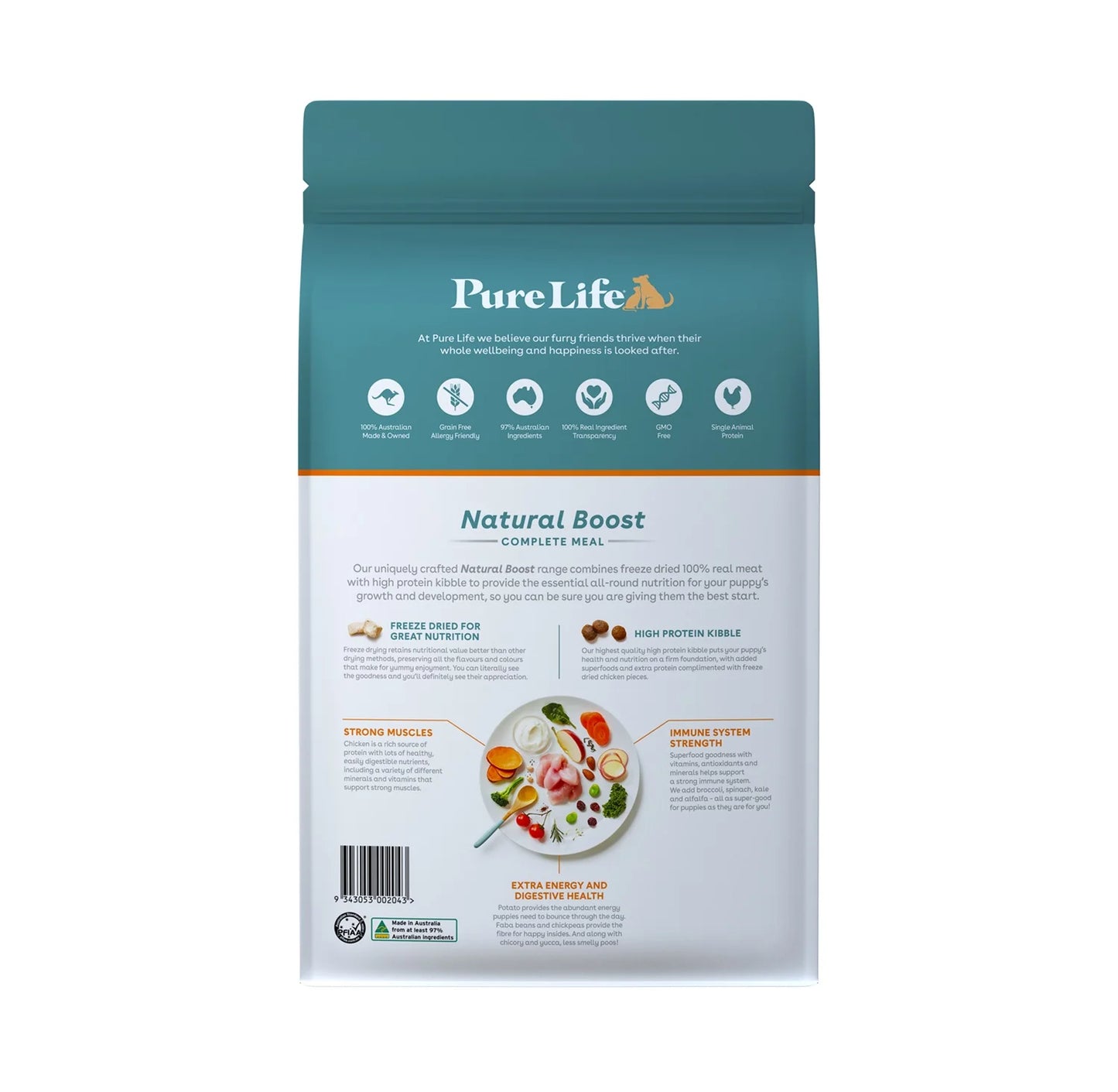 Pure Life – Puppy – GRAIN FREE – Australian Chicken