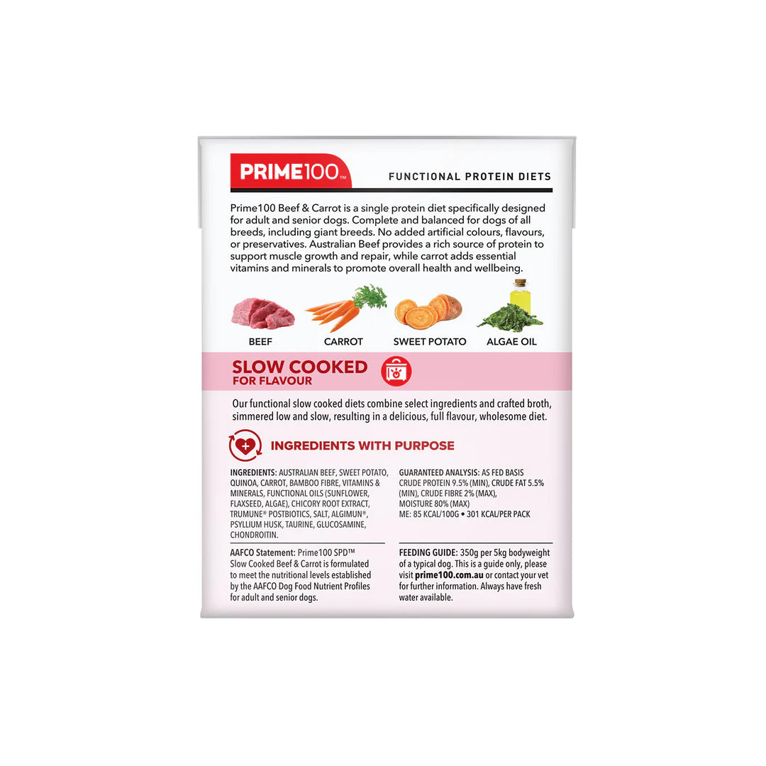 Prime100 – SPD Slow Cooked – Beef & Carrot