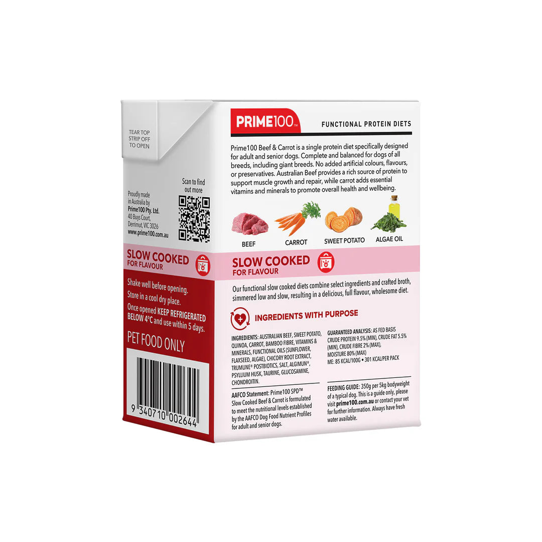 Prime100 – SPD Slow Cooked – Beef & Carrot