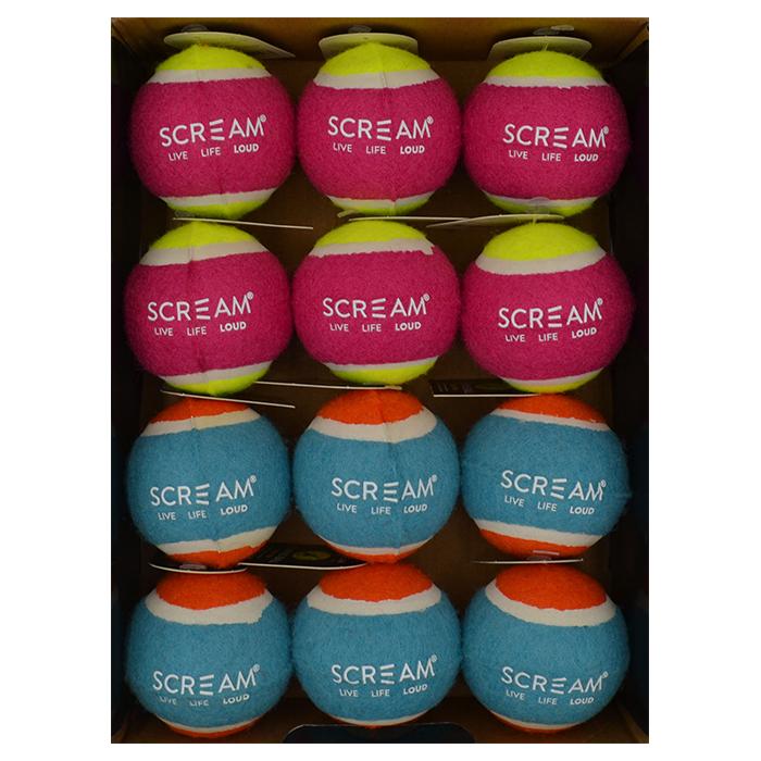 Scream – Tennis Ball – Counter Display – Medium Box 12