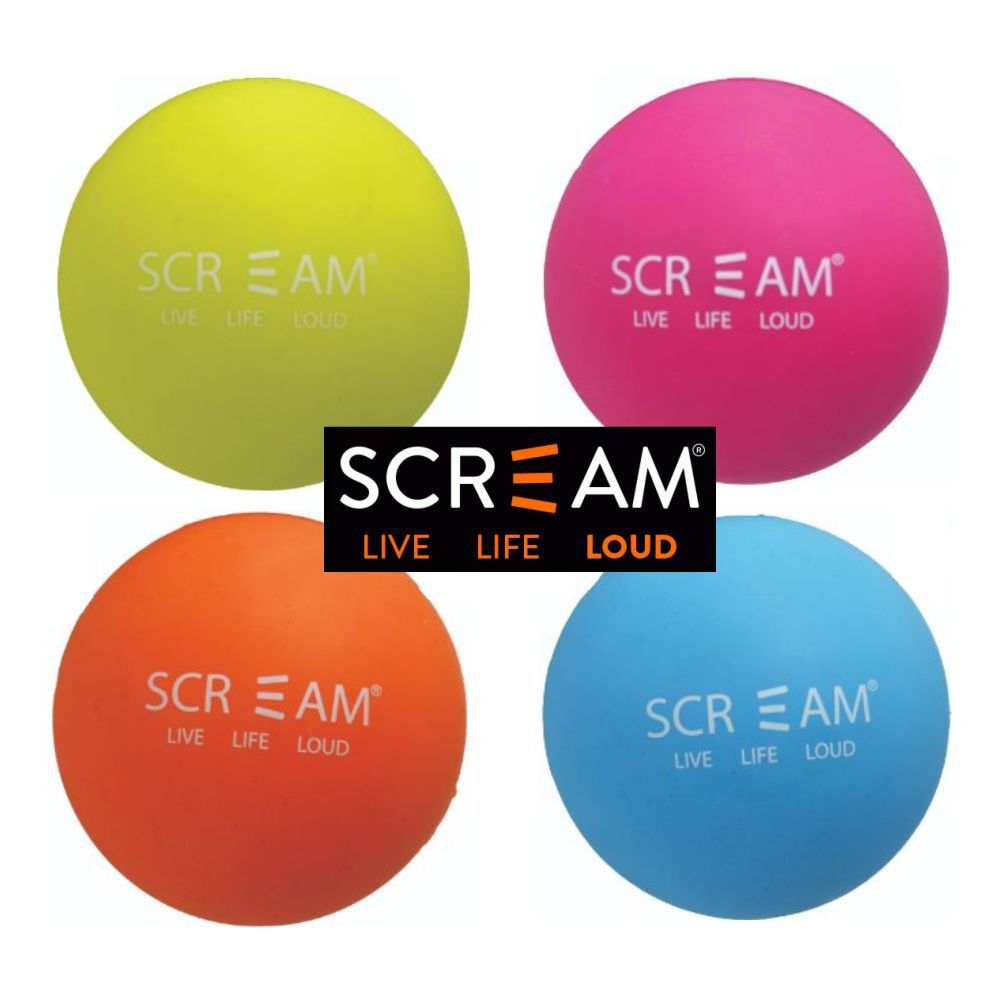 Scream – Rubber Ball – Loud Blue – Medium – 6cm