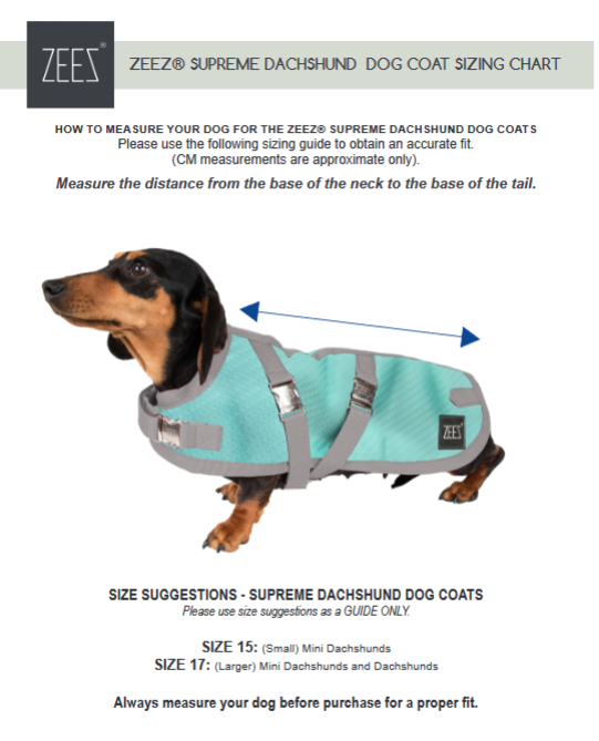 ZeeZ – Waterproof Supreme Dachshund Dog Coat – Navy Stone/Red