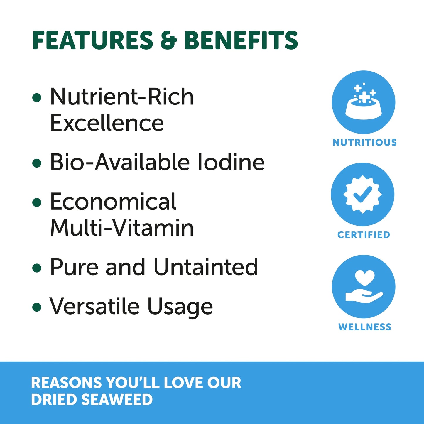 Natural Animal Solutions – Dried Seaweed