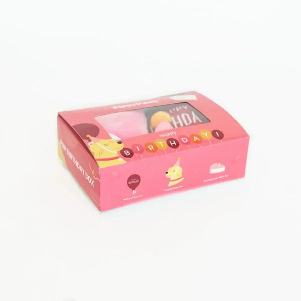 Zippy Paws – Birthday Box – 3 Piece – Pink