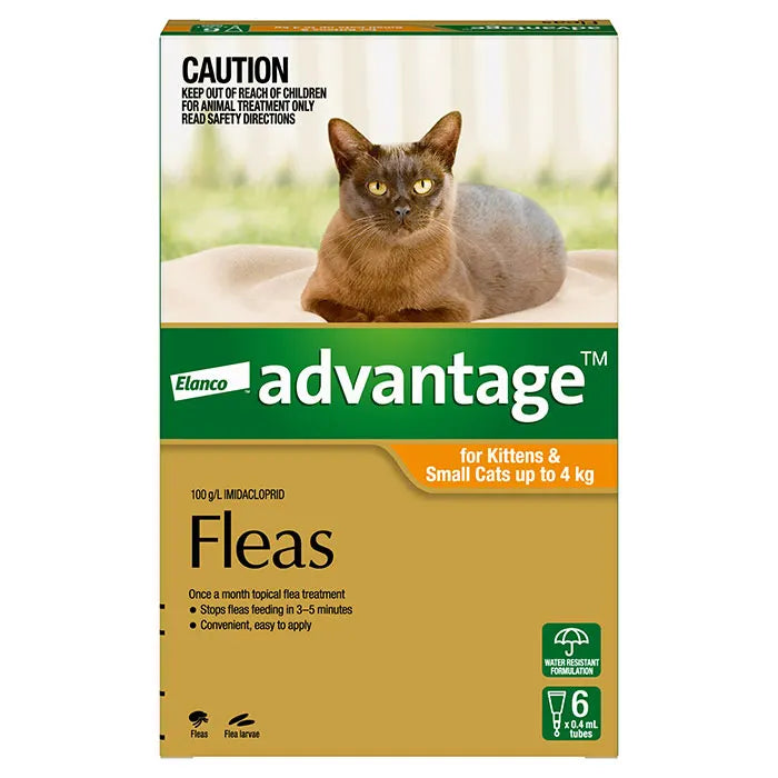 Advantage – Fleas – Kittens & Small Cats up to 4kg