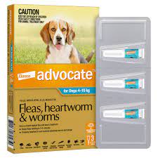Advocate Fleas, Heartworm & Worms - Dogs 4kg to 10kg