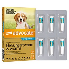 Advocate Fleas, Heartworm & Worms - Dogs 4kg to 10kg