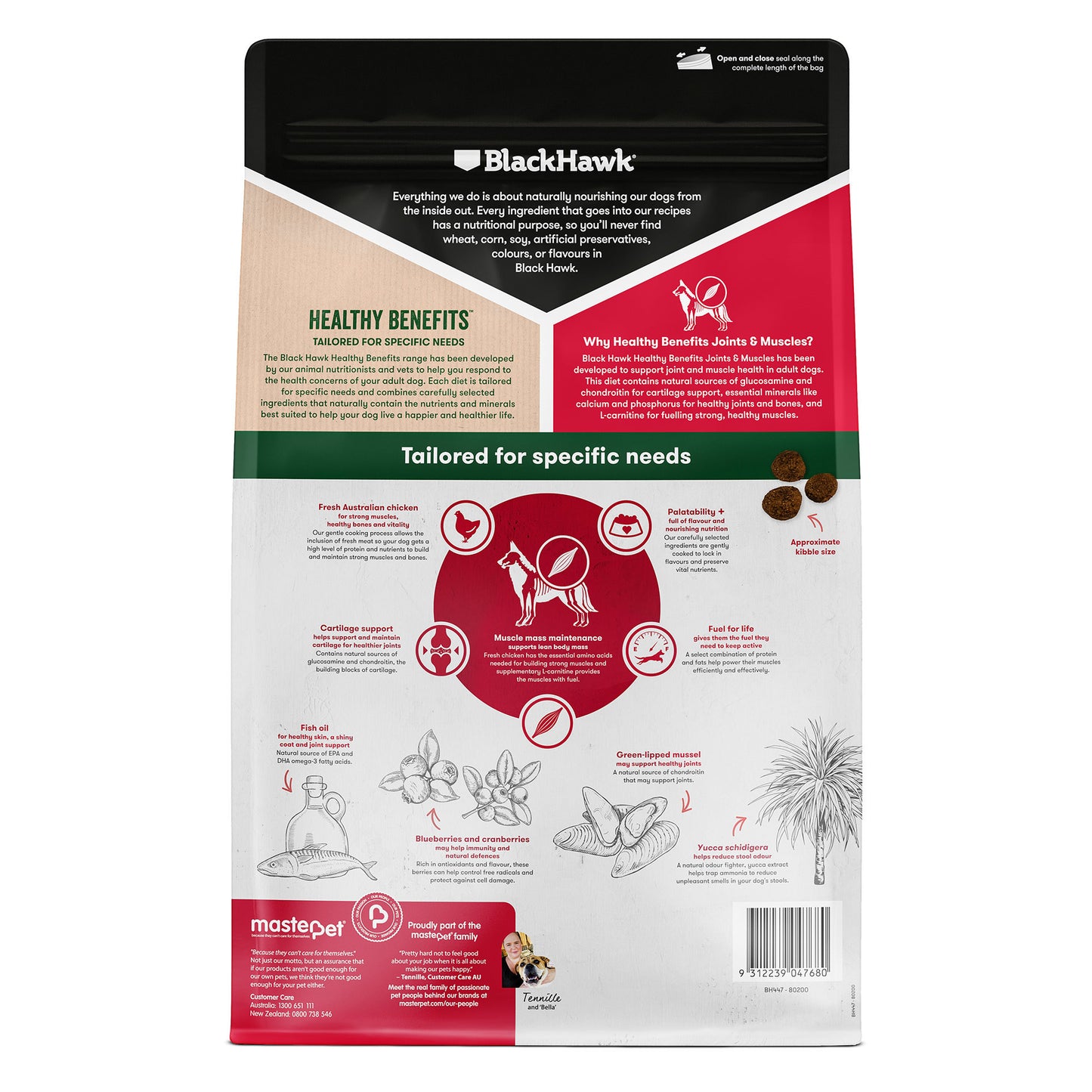Black Hawk – Adult Dog – Healthy Benefits – Joints & Muscles