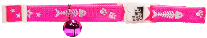 Beau Pets – Cat Collar Reflective – Fish/Paw/Star