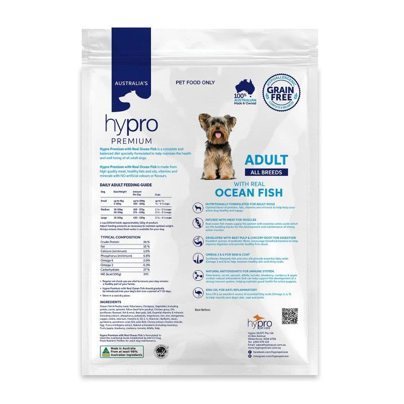 Hypro Premium – Adult Dog – GRAIN FREE – Ocean Fish