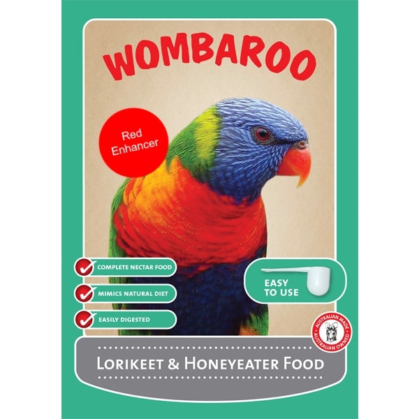 Wombaroo – Lorikeet & Honeyeater Food (Red Enhancer) – SPECIAL ORDER