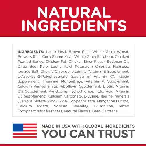 Hill’s – Science Diet – Adult Dog (1-5) – Large Breed – Lamb & Rice