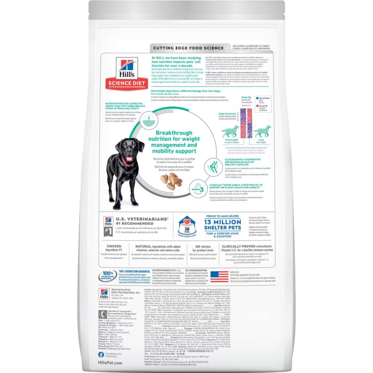 Hill’s – Science Diet – Adult Dog – Perfect Weight & Joint Support – Large Breed
