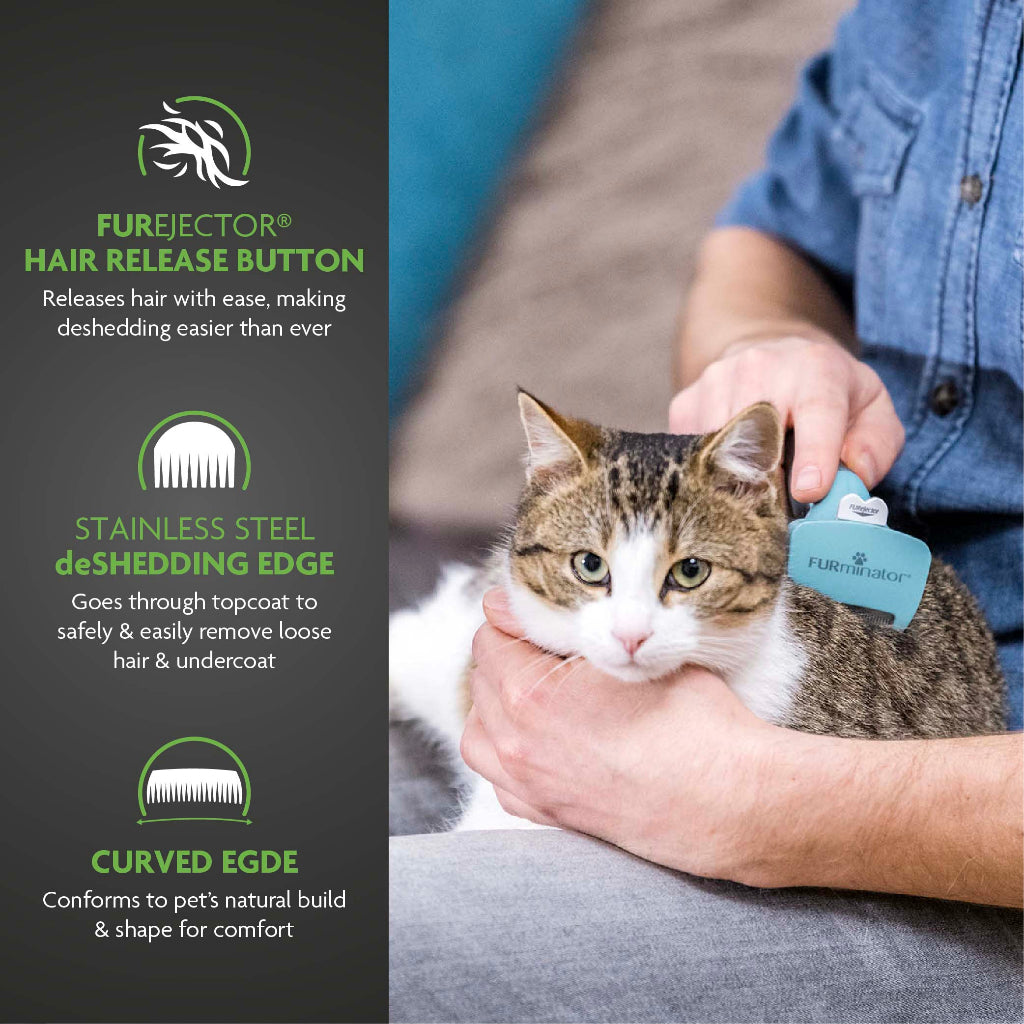 FURminator – Undercoat Deshedding Tool – Long Hair Cat