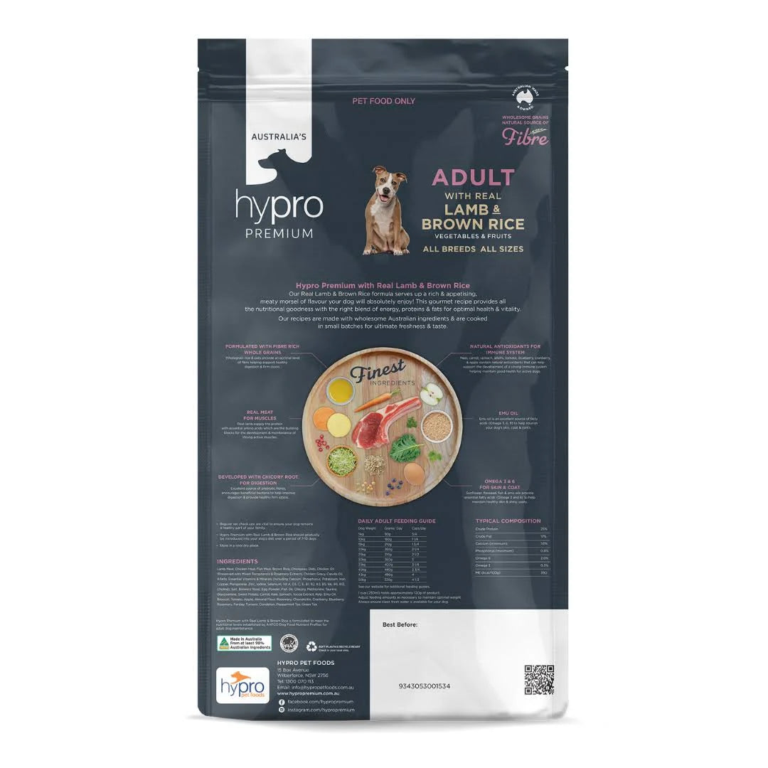 Hypro Premium – Adult Dog – Lamb & Brown Rice