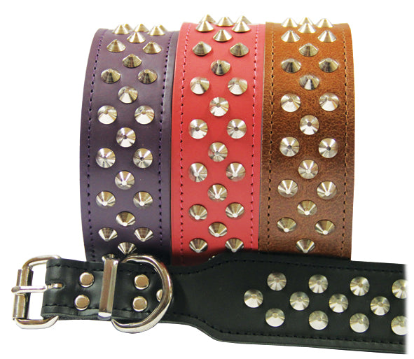 Beau Pets – Staffy Studded Leather Collar