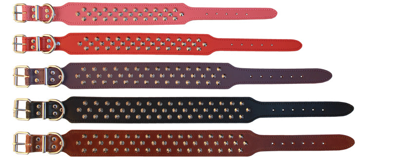 Beau Pets – Staffy Studded Leather Collar