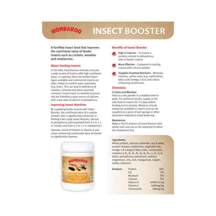 Wombaroo – Insect Booster