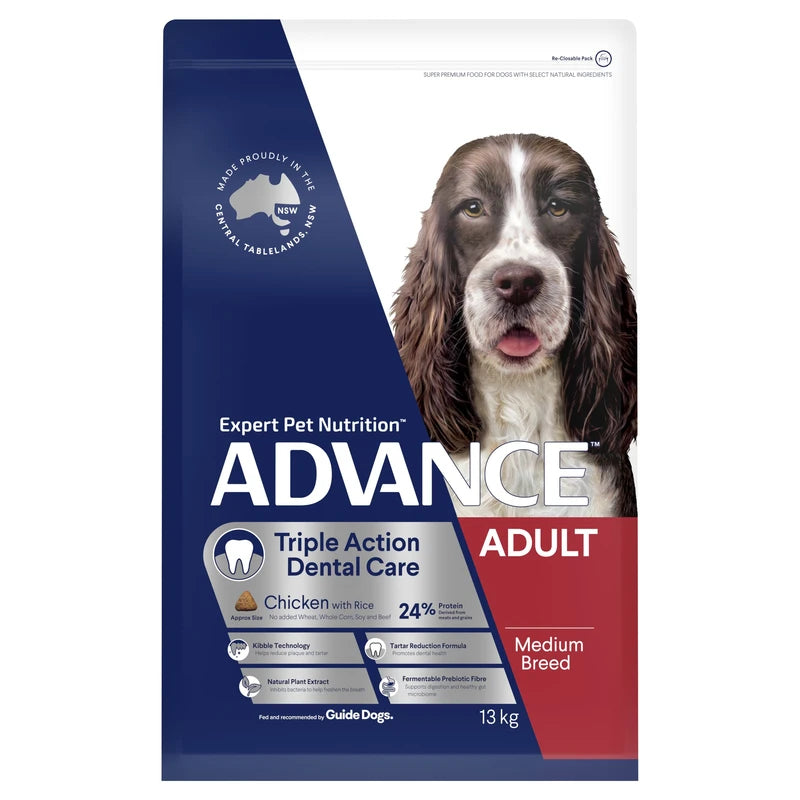 Advance - Adult Dog - Medium Breed - Triple Action Dental Care