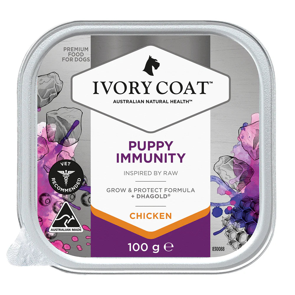 Ivory Coat – Wet Food Trays – Inspired By Raw – Puppy Immunity